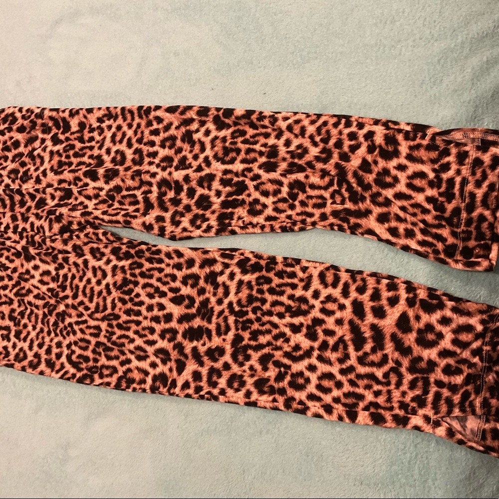 Soma Cool Nights Tassel Ankle Pant-Divine Leopard Nude NWT